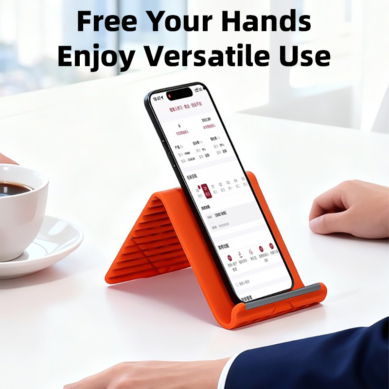 Laptop Accessory - Flexible Silicone Foldable Phone Holder for
