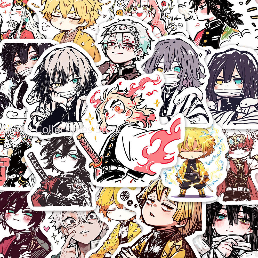 Laptop Accessory - 55PCS Demon Slayer Kamado Tanjirou Anime