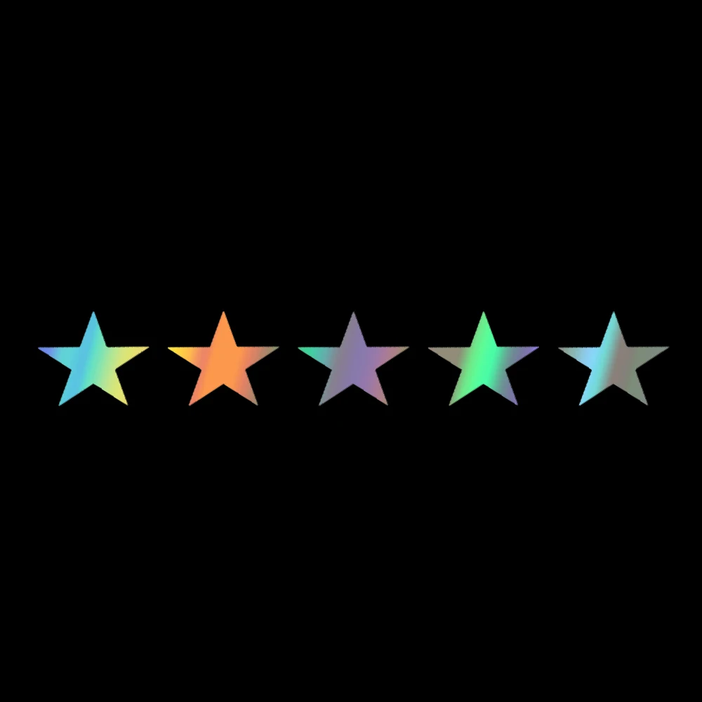 Laptop Accessories Ideas - 20x3cm 5 Star Wanted Car Stickers