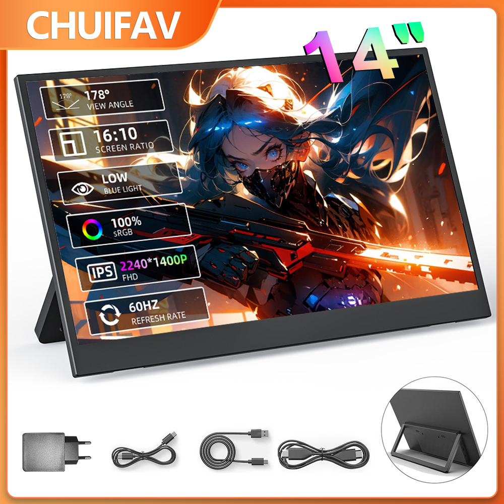 Xbox Laptop Accessories - CHUIFAV 2560*1600 15.6-inch 2.5K Portable Monitor