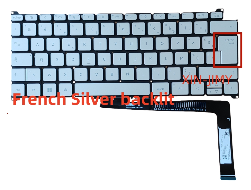 Laptop Accessories Acer - French Azerty layout with backlit Silver