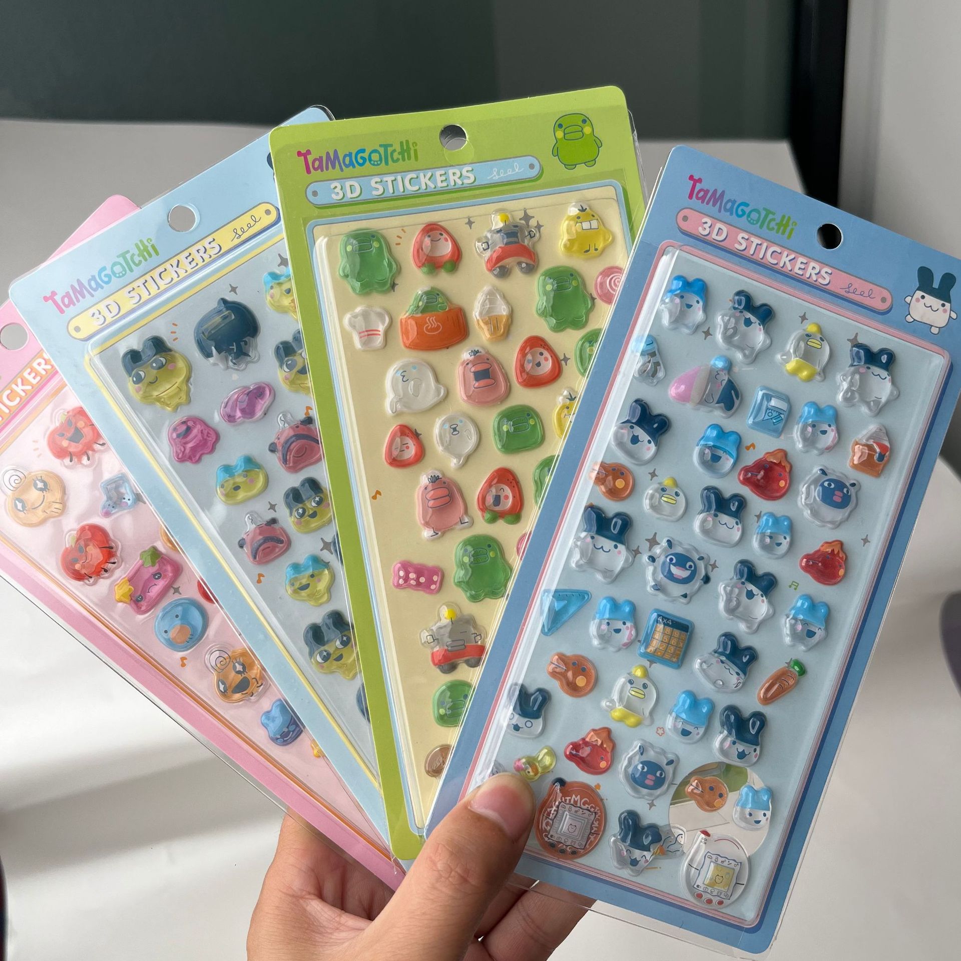 Laptop Accessory - Cute Tamagotchi 3D Puffy Stickers Retro