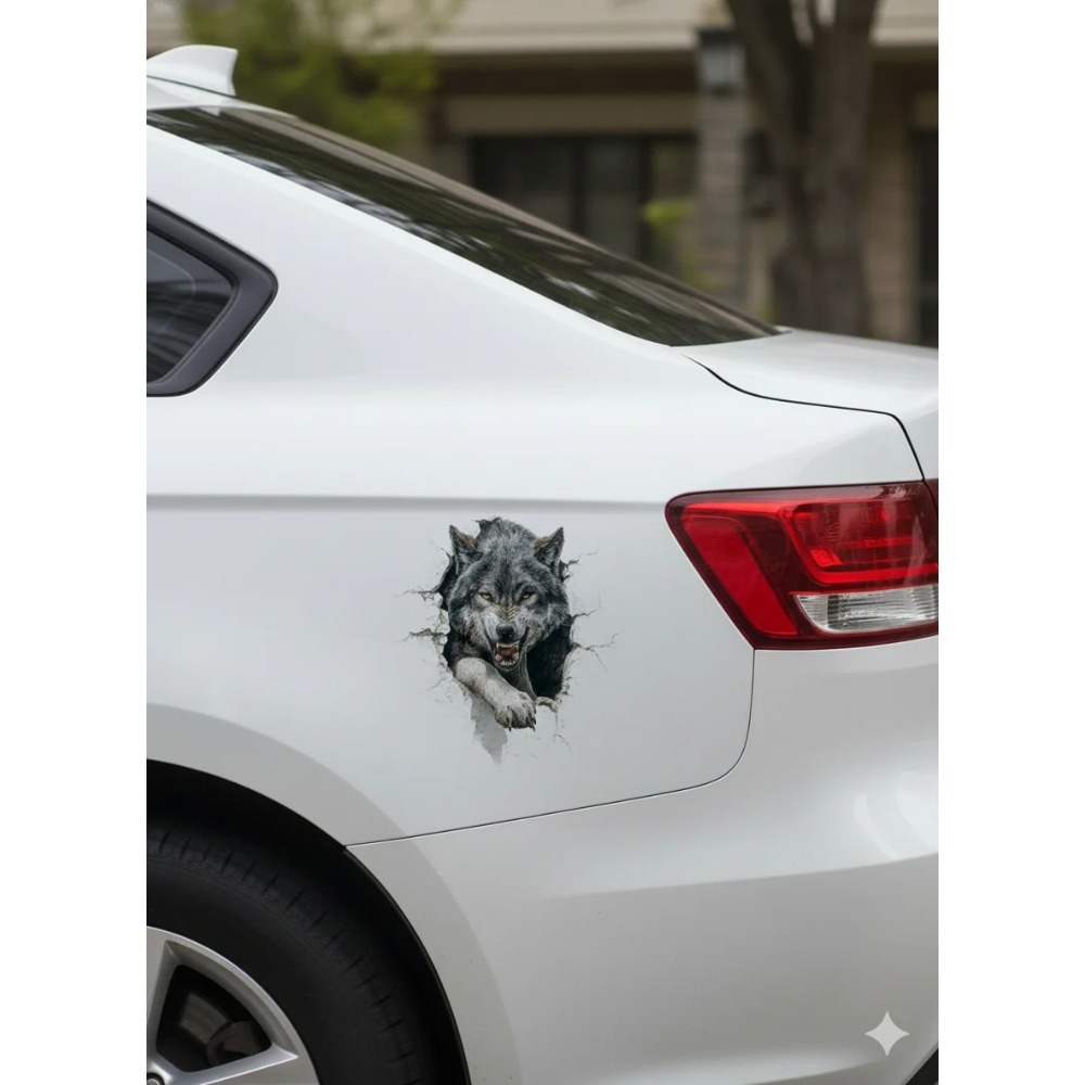 Howling Grey Wolf Peeking Aest - Laptop Unique Accessories review and price