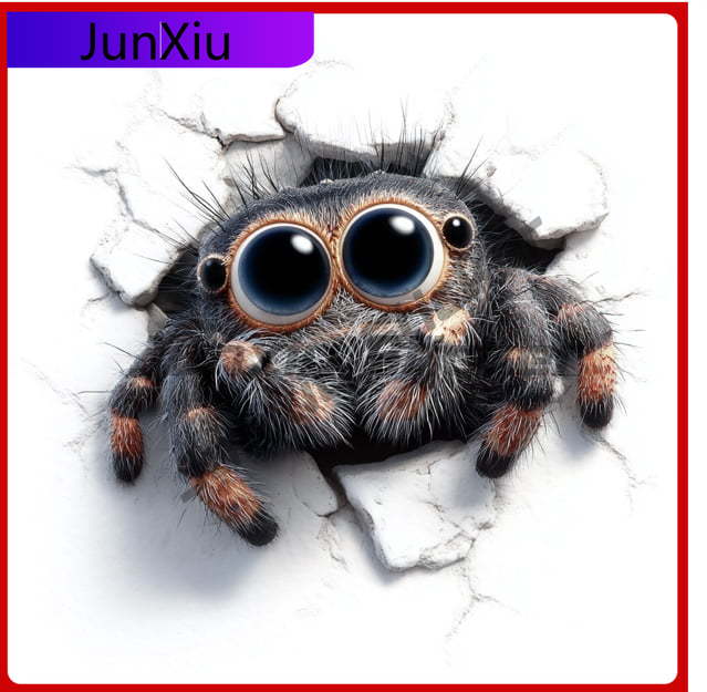 Spider 3D Wall Cracker Unique  - Laptop Unique Accessories review and price
