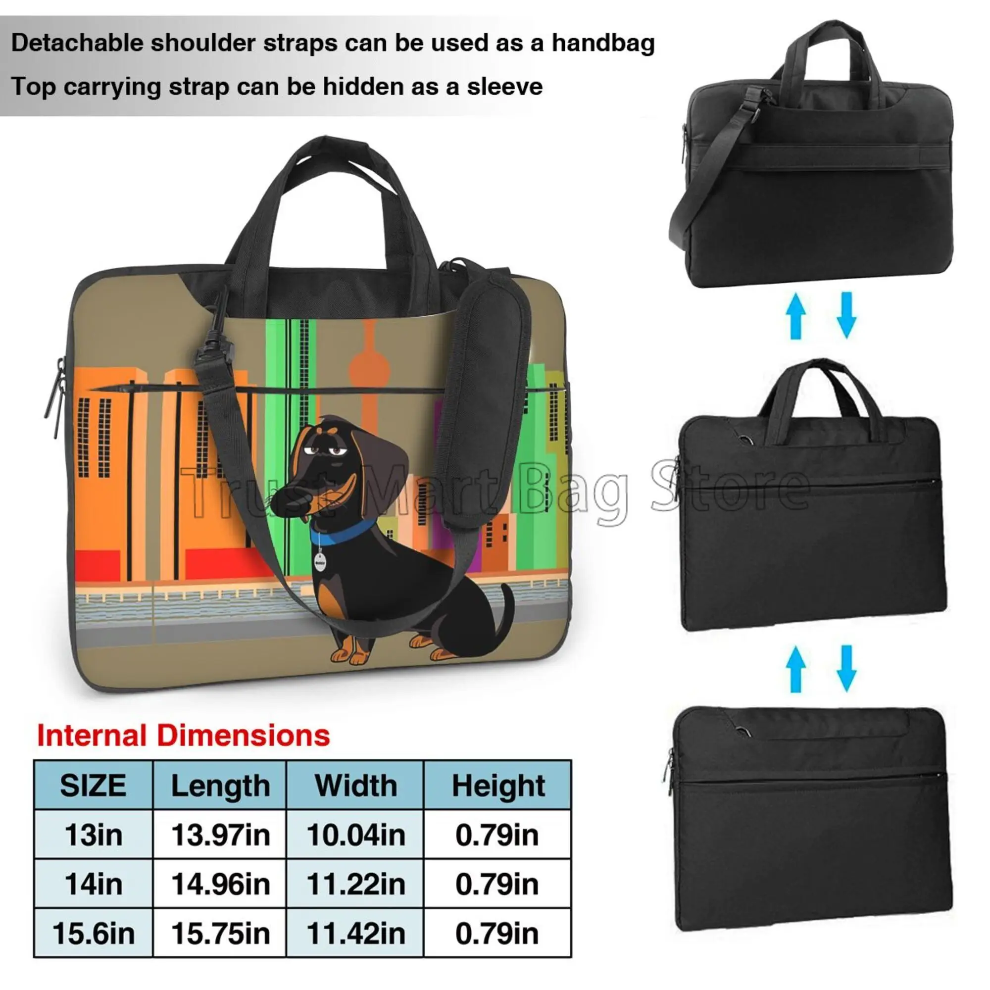 Cute Dachshund Print Laptop Ca - Laptop Accessories Case review and price