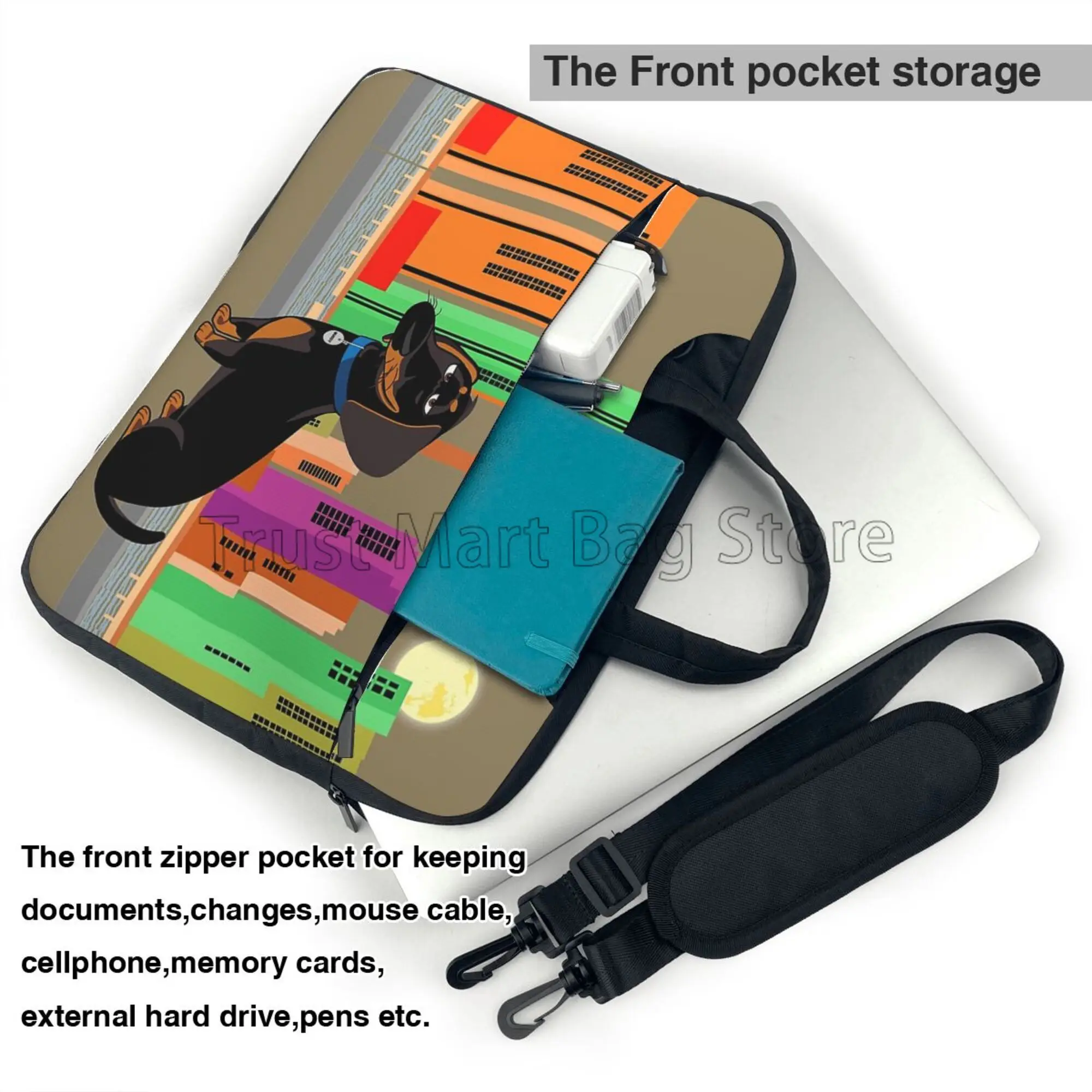 Cute Dachshund Print Laptop Ca - Laptop Accessories Case review and price