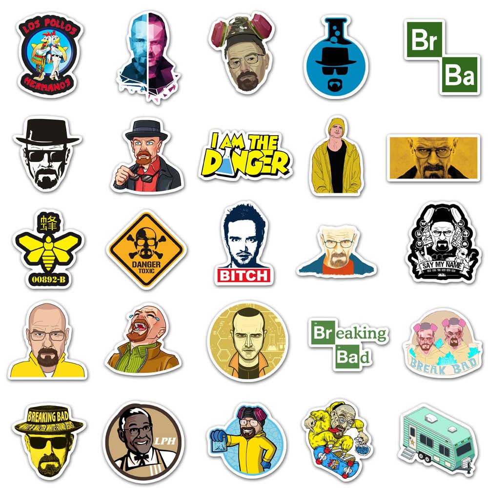 50pcs TV Show Breaking Bad Sti - Laptop Accessories Cool review and price