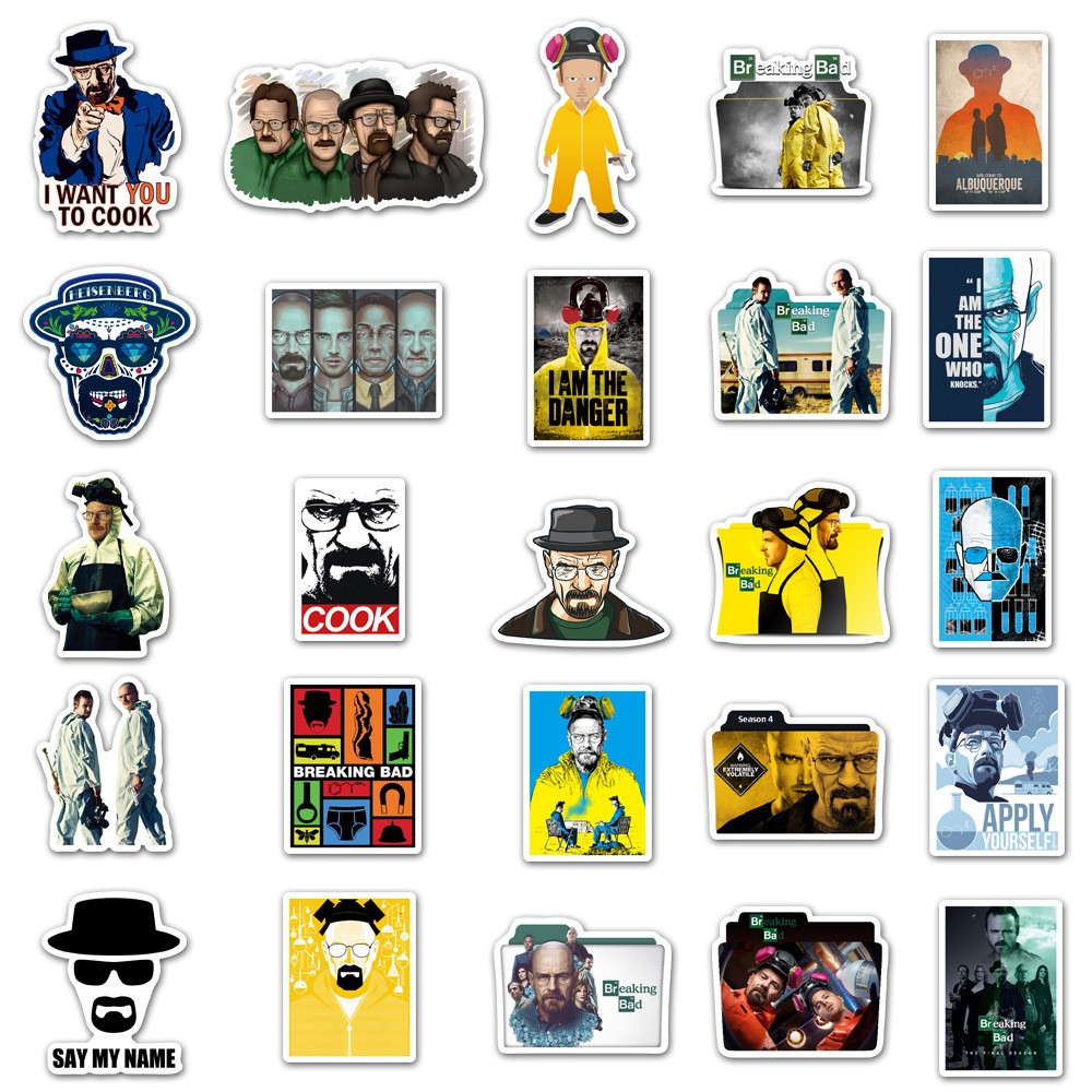 50pcs TV Show Breaking Bad Sti - Laptop Accessories Cool review and price