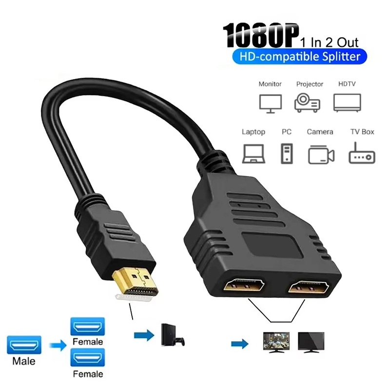 1080P 1 In 2 Out HDMI-compatib - Xbox Laptop Accessories review and price
