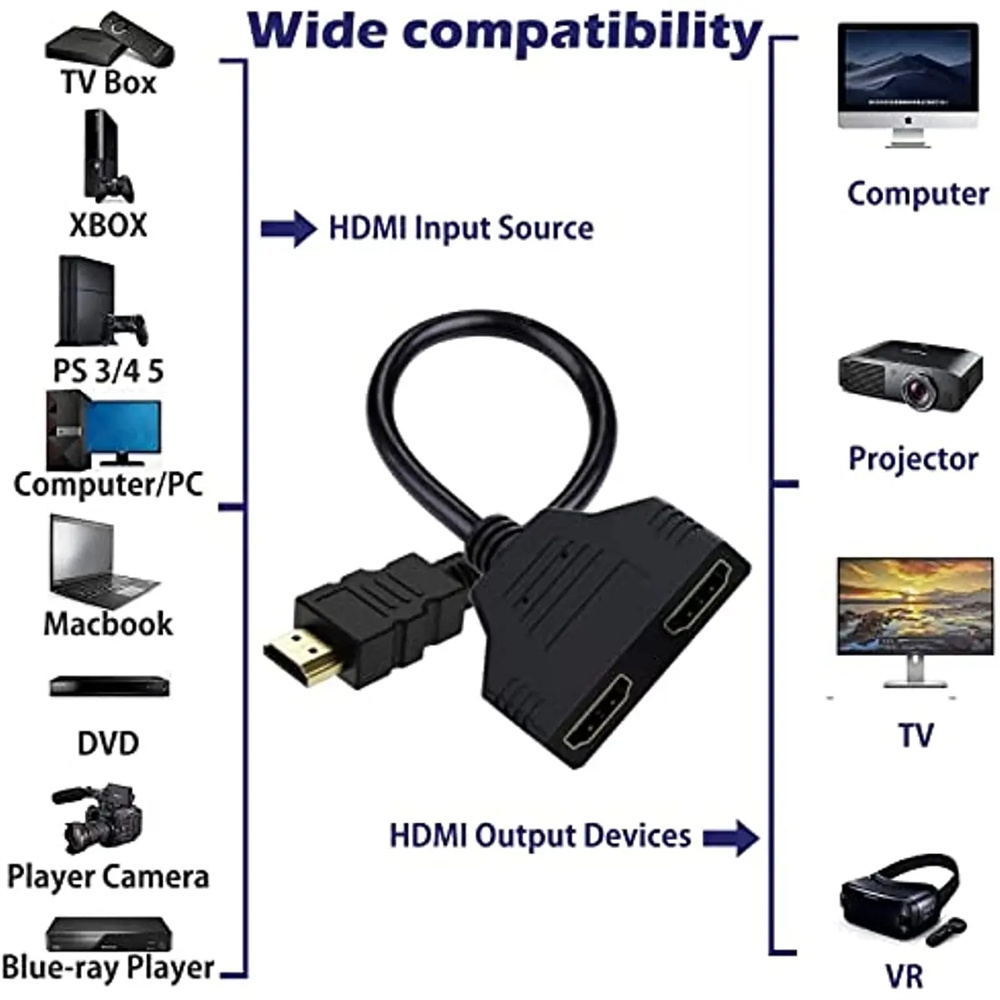 1080P 1 In 2 Out HDMI-compatib - Xbox Laptop Accessories review and price