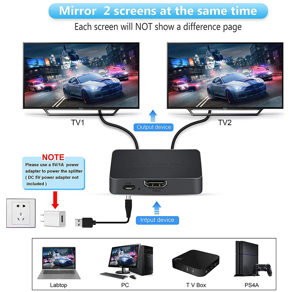 MZX 4K HDTV Switch 1x2 Splitte - Xbox Laptop Accessories review and price