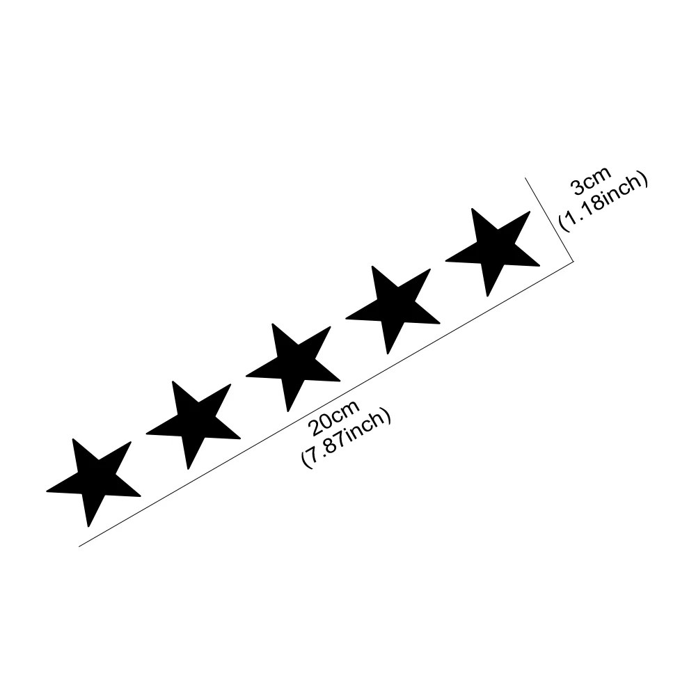 20x3cm 5 Star Wanted Car Stick - Laptop Accessories Ideas review and price