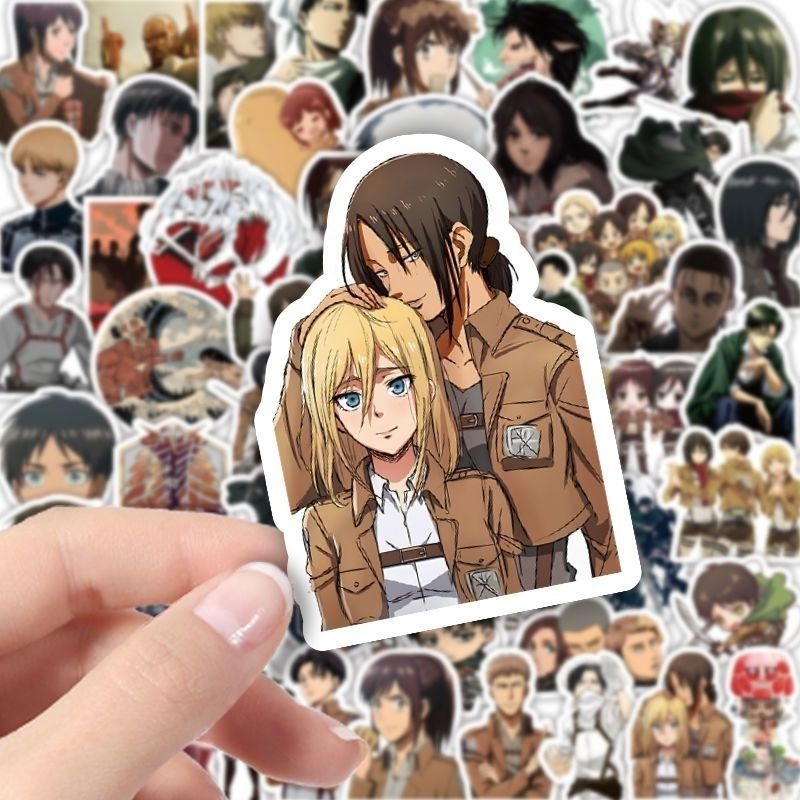 60Pcs Attack on Titan Anime St - Laptop Accessories Case review and price