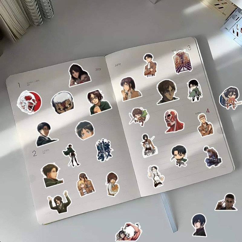 60Pcs Attack on Titan Anime St - Laptop Accessories Case review and price