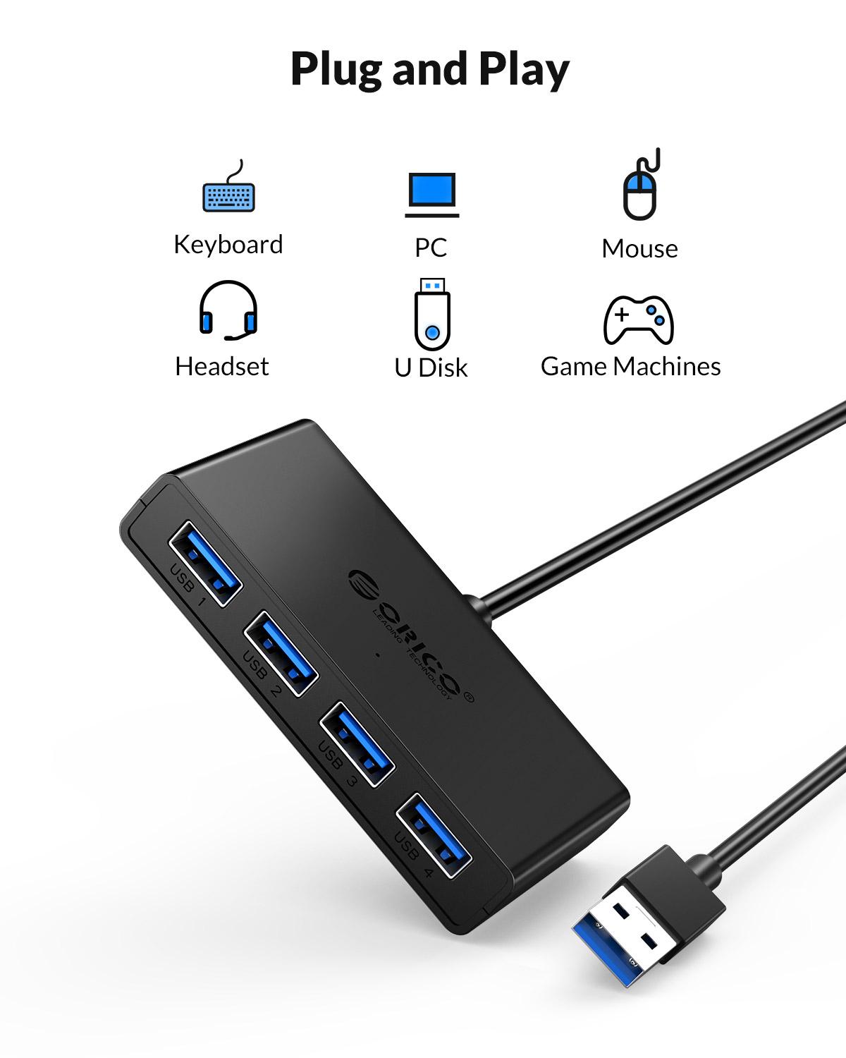 ORICO Hub USB 4 Ports Multi US - Laptop Accessories Ideas review and price