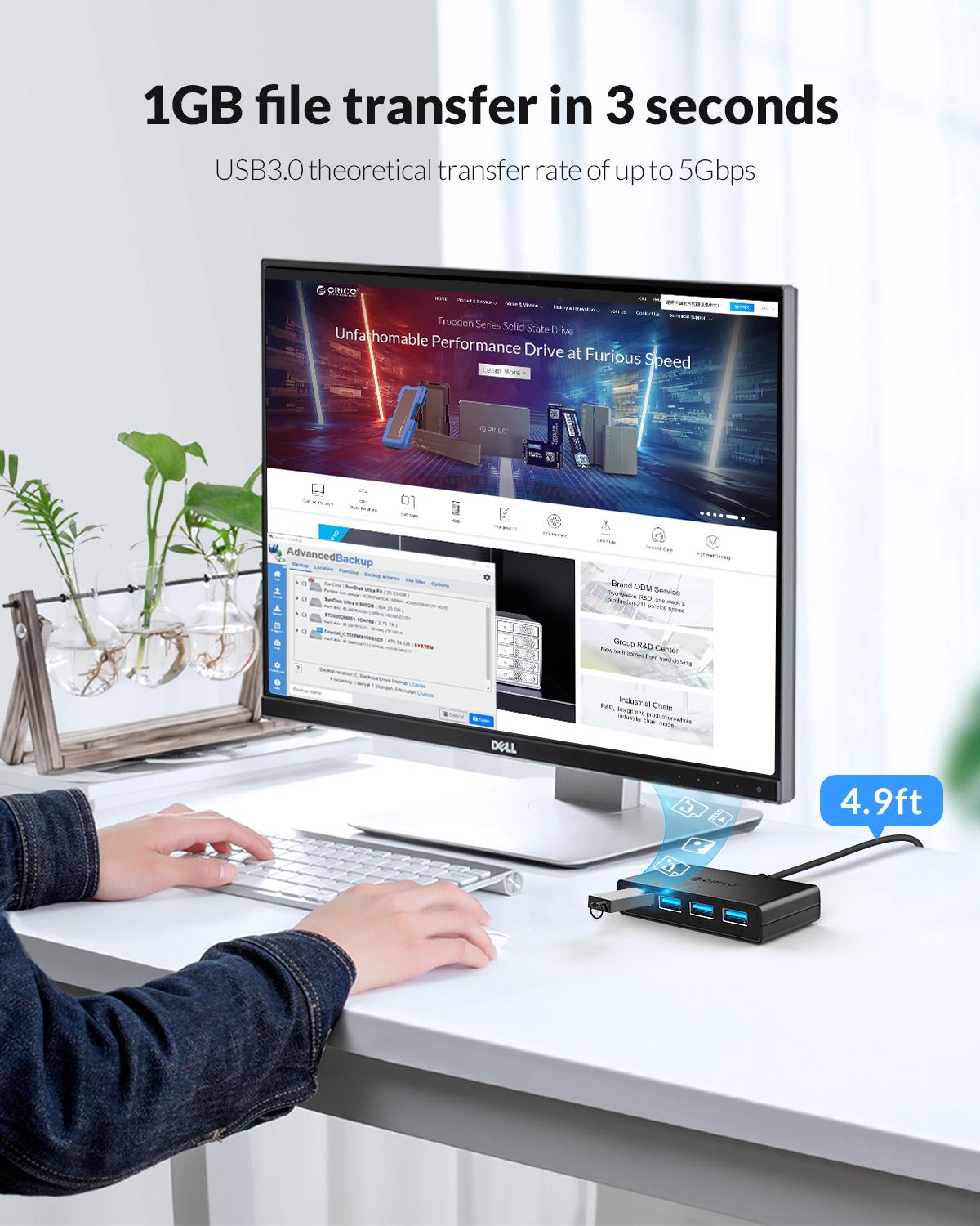 ORICO Hub USB 4 Ports Multi US - Laptop Accessories Ideas review and price