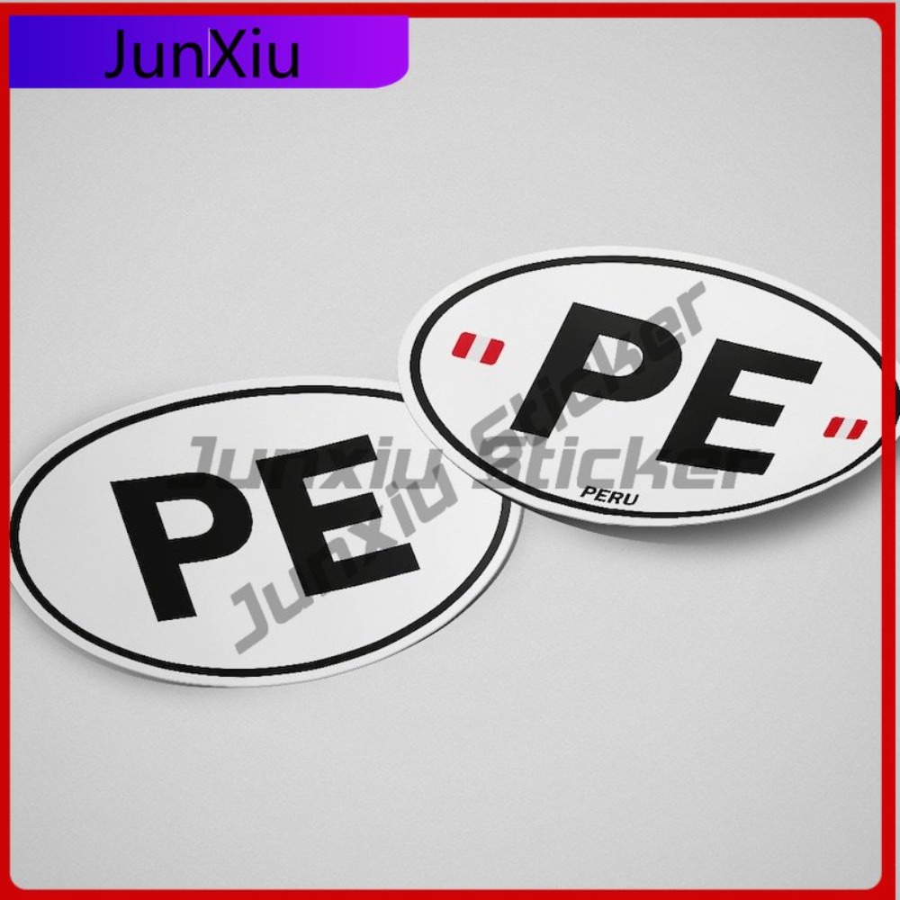 Peru PE Sticker Oval Flag Wate - Laptop Unique Accessories review and price