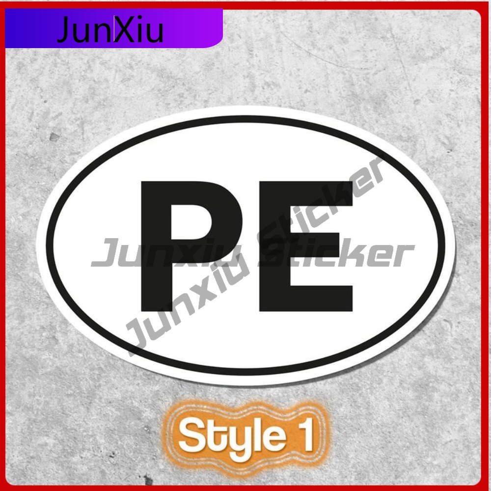 Peru PE Sticker Oval Flag Wate - Laptop Unique Accessories review and price
