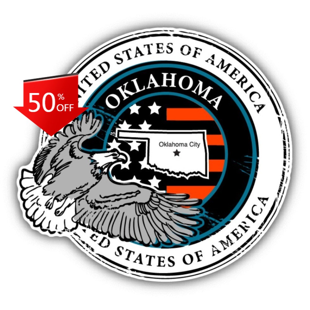 Oklahoma USA Grunge Rubber Aes - Laptop Unique Accessories review and price