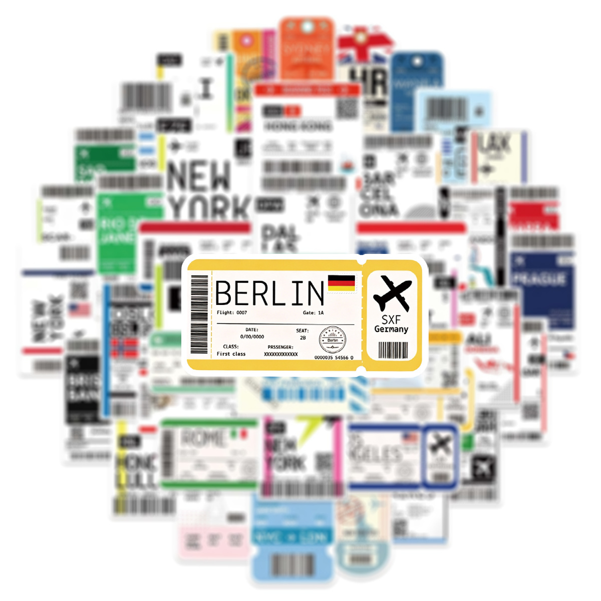50Pcs Air Tickets Boarding Pas - Laptop Accessories Cool review and price