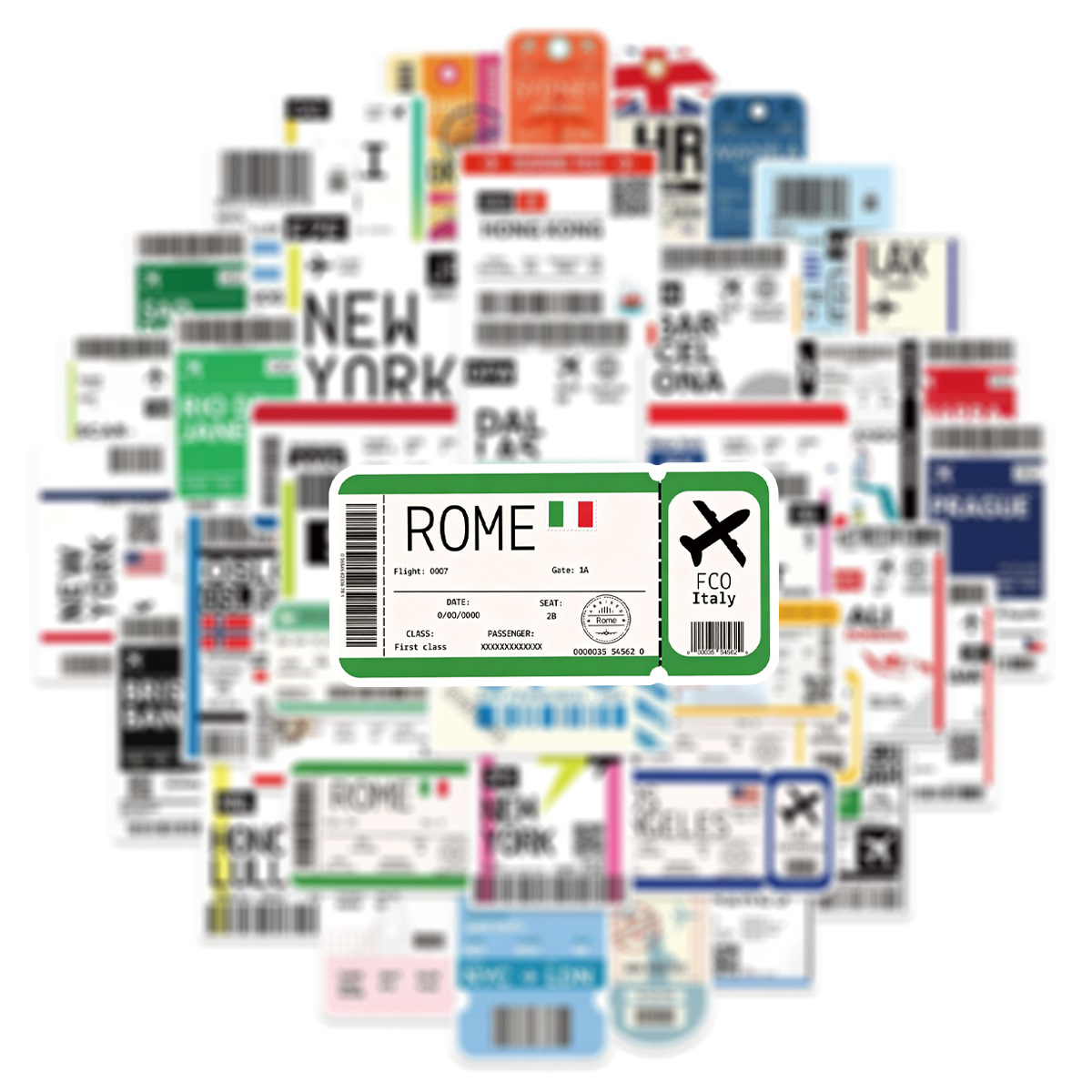 50Pcs Air Tickets Boarding Pas - Laptop Accessories Cool review and price
