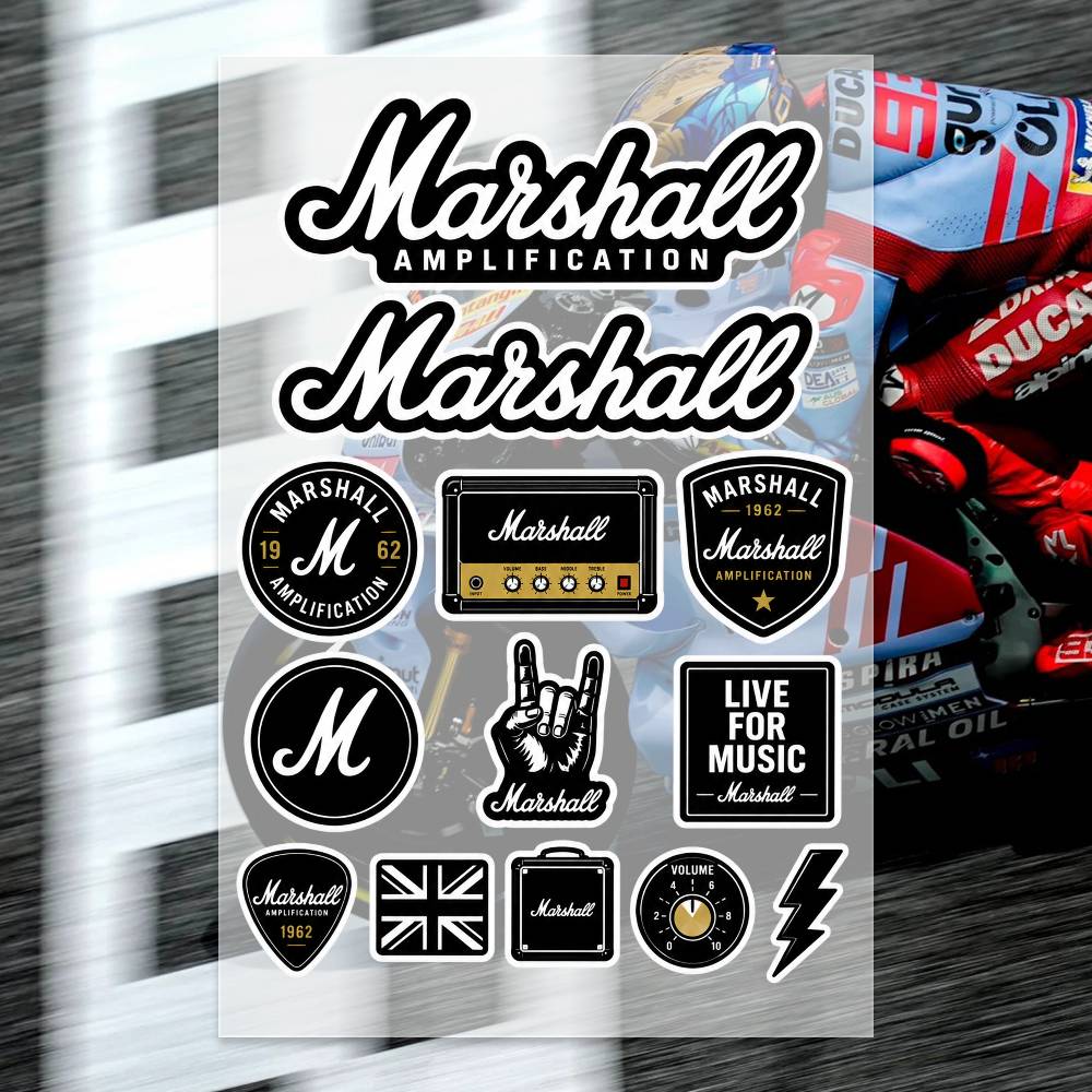 M-arshall Stickers Moto Sticke - Laptop Accessories Ideas review and price