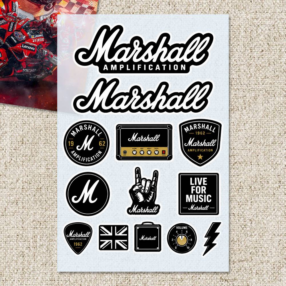 M-arshall Stickers Moto Sticke - Laptop Accessories Ideas review and price